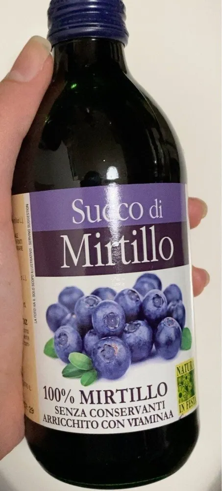 succo di mirtillo