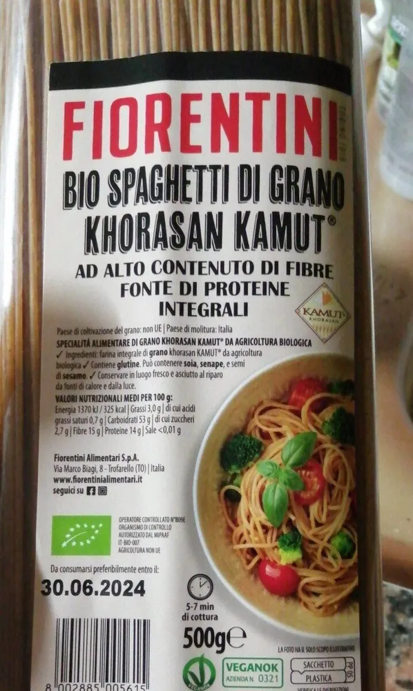 Bio spaghetti di grano khorasan kamut
