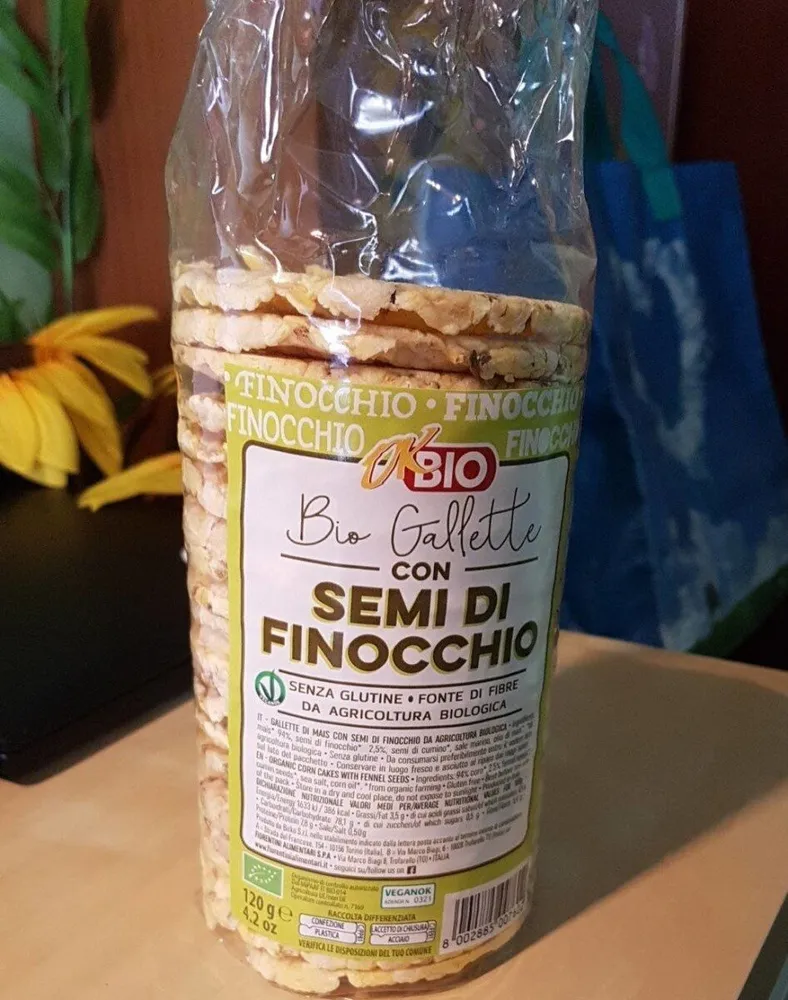 bio gallette con semi di finocchio