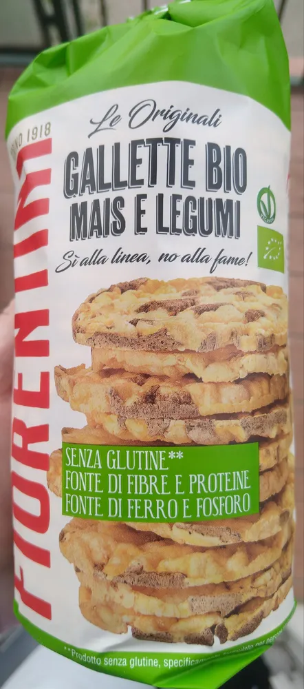 Gallette bio mais e legumi