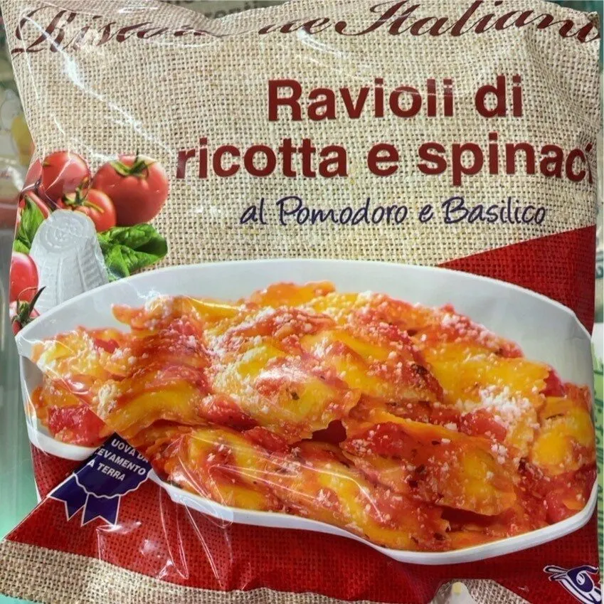 Ravioli ricotta e spinaci