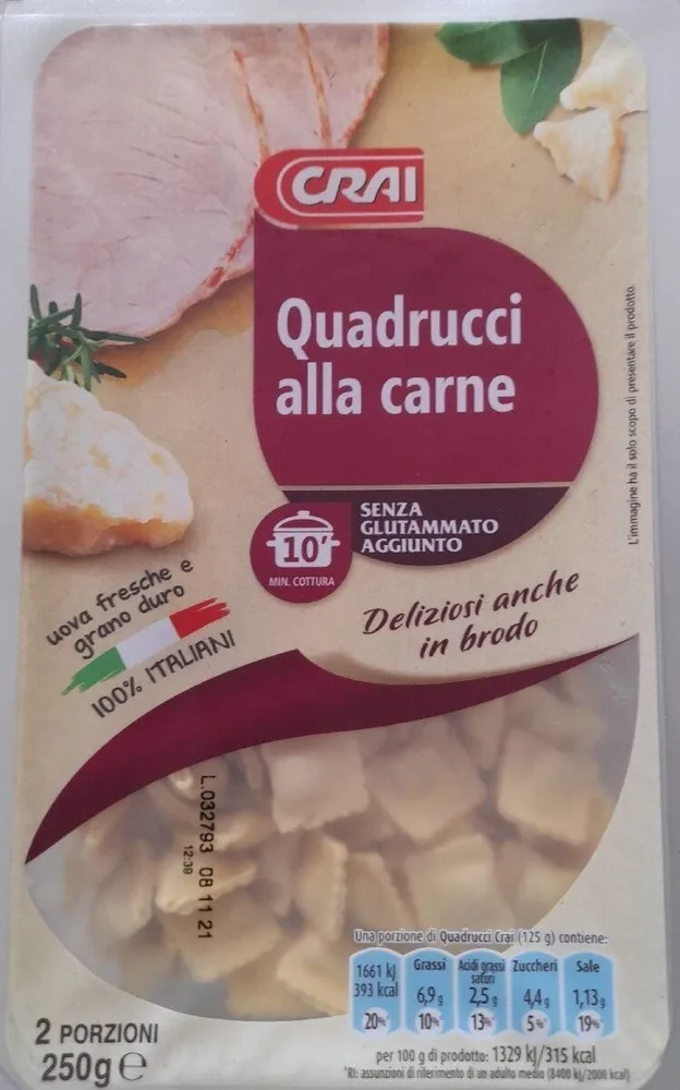 Quadrucci alla carne