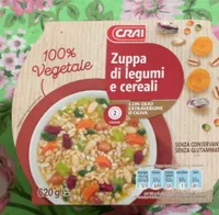 Zuppa di legumi e cereali con olio extravergine di oliva