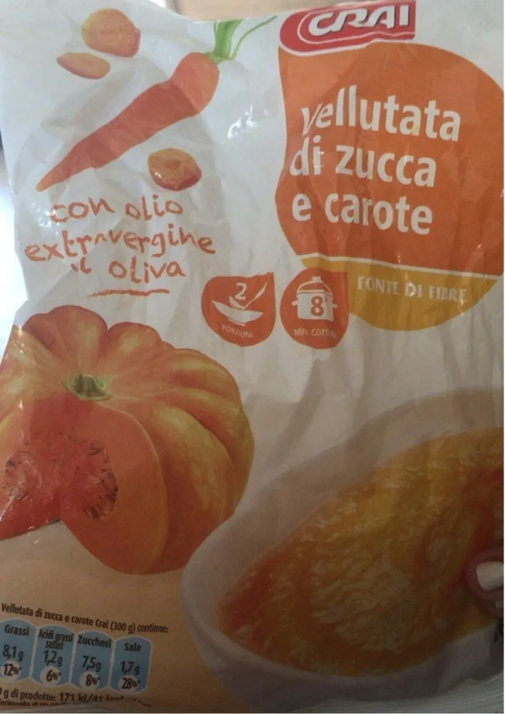 Vellutata di zucca e carota