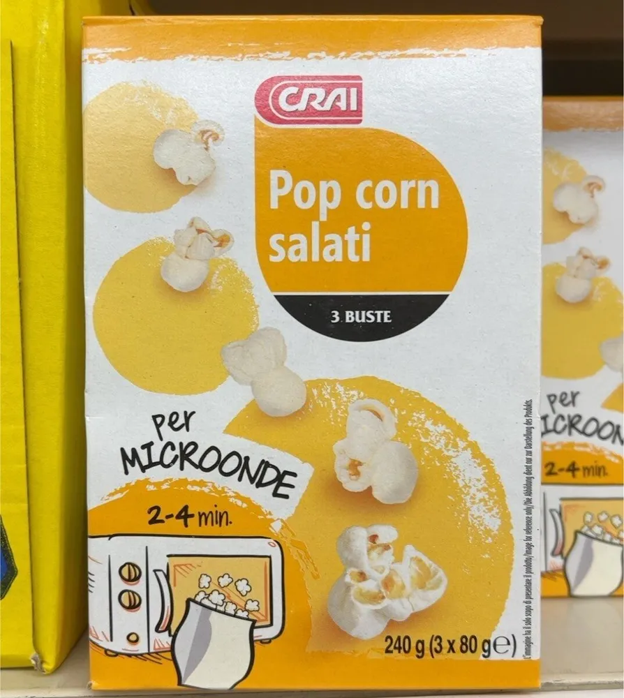 Pop corn salati