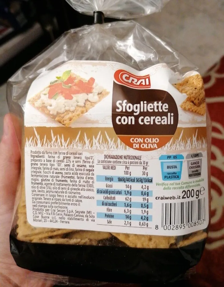 Scogliette con cereali