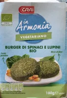 In Armonia Burgher di spinaci e lupini bio