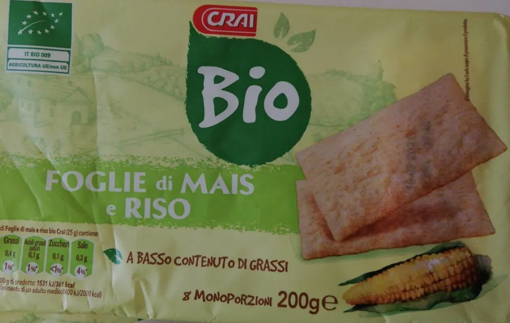 Foglie di mais e riso