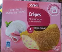Crepes al prosciutto e mozzarella