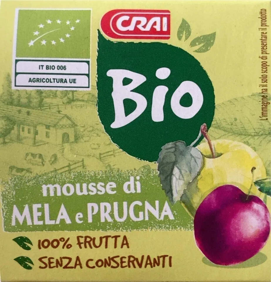 mousse di mela e prugna