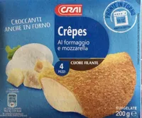 Crêpes al formaggio e mozzarella
