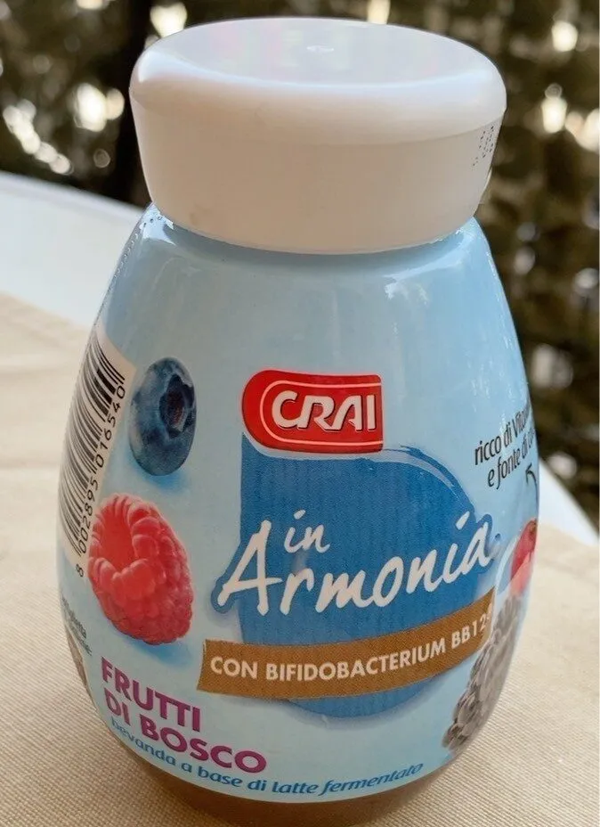 Bevanda a base di latte fermentato Frutti di bosco