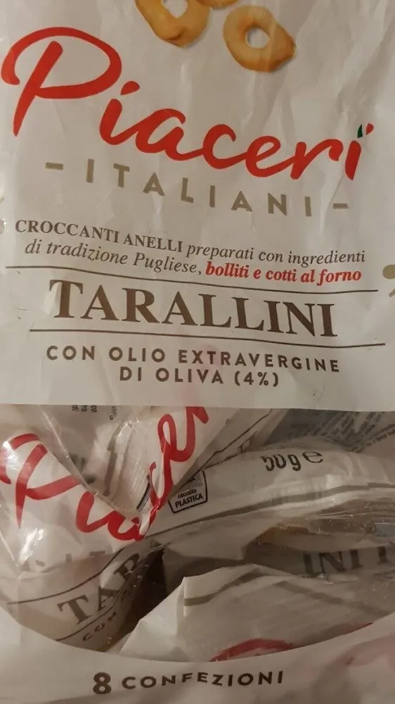 Tarallini con olio extravergine di oliva