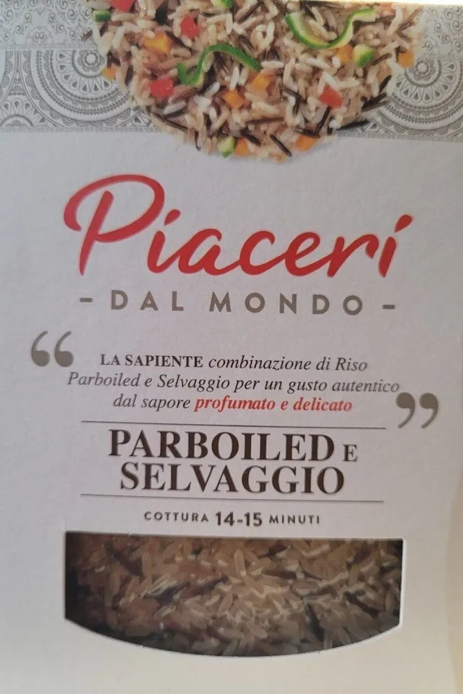 Riso parboiled e selvaggio