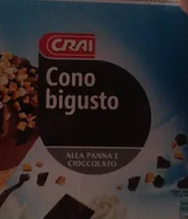 Cono bigusto alla panna e cioccolato crai