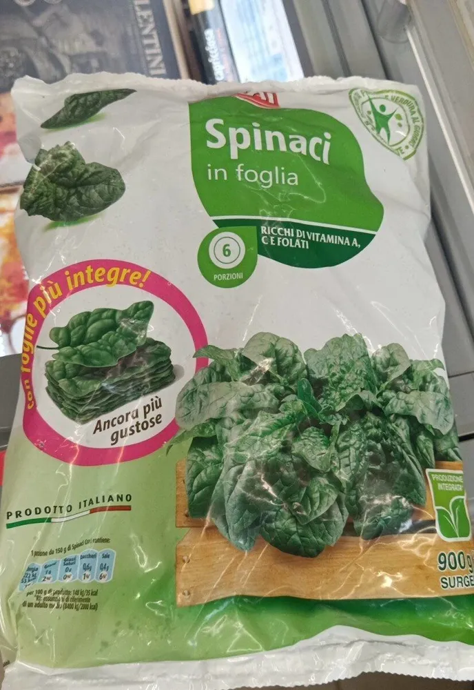 Spinaci in foglia