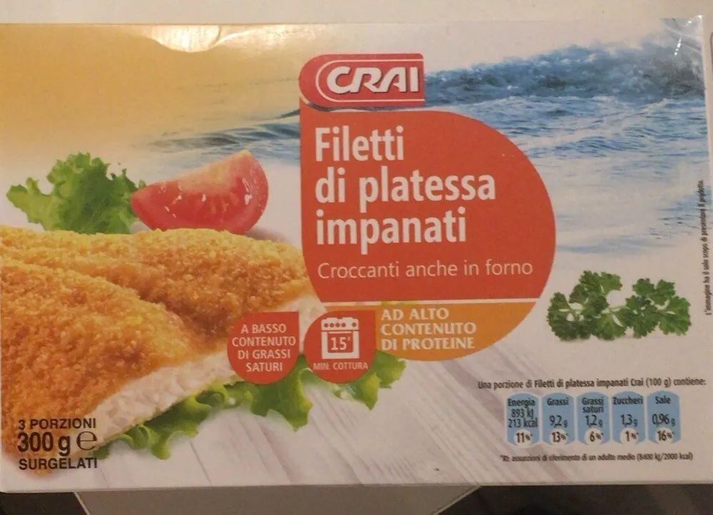 Filetti di platessa impanati