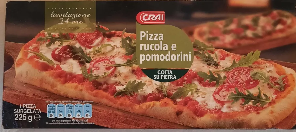 Pizza rucola e pomodorini