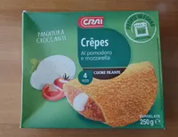 Crepes al pomodoro e mozzarella
