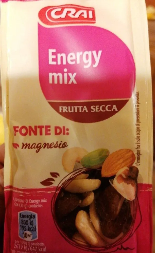 Energy mix frutta secca