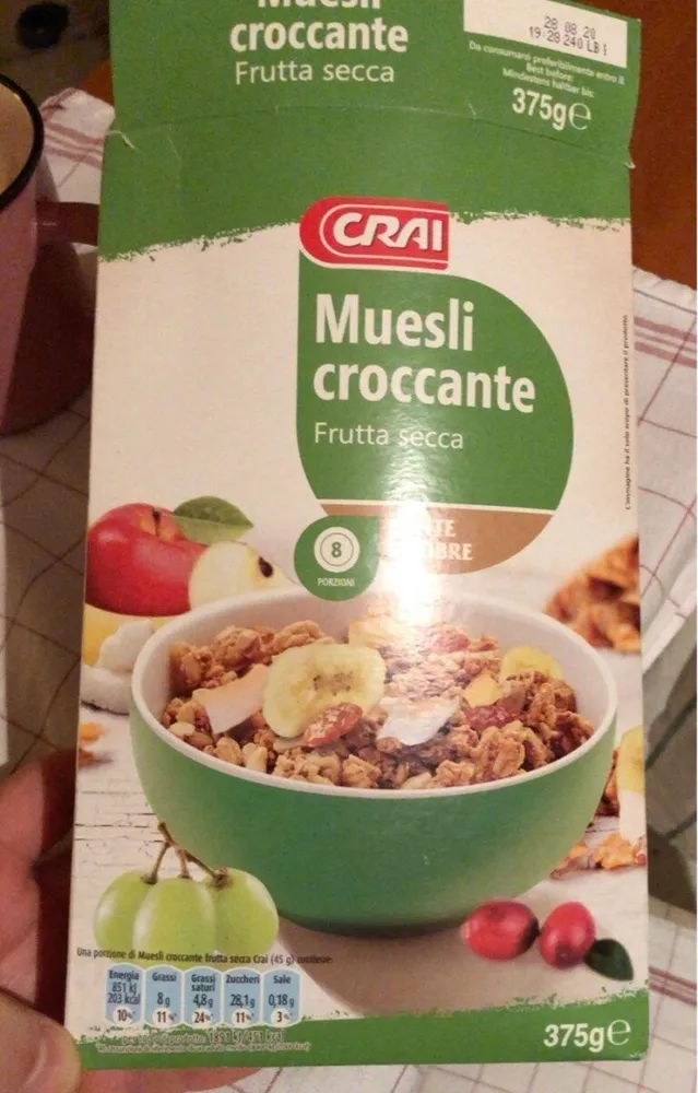 Muesli croccante frutta secca
