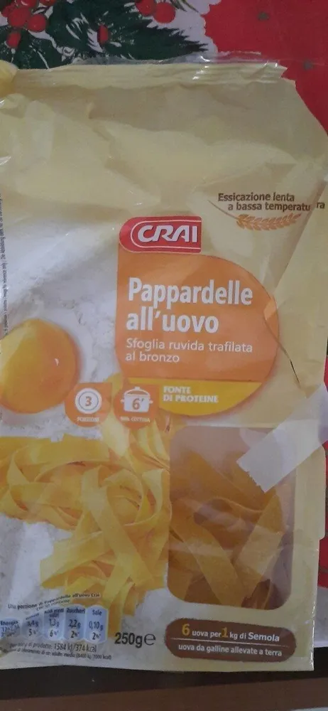 Pappardelle all'uovo