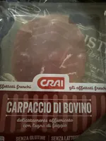 Carpaccio di bovino delicatamente affumicato con legno di faggio