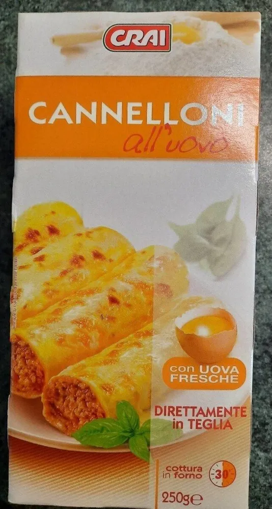 Cannelloni all'uovo