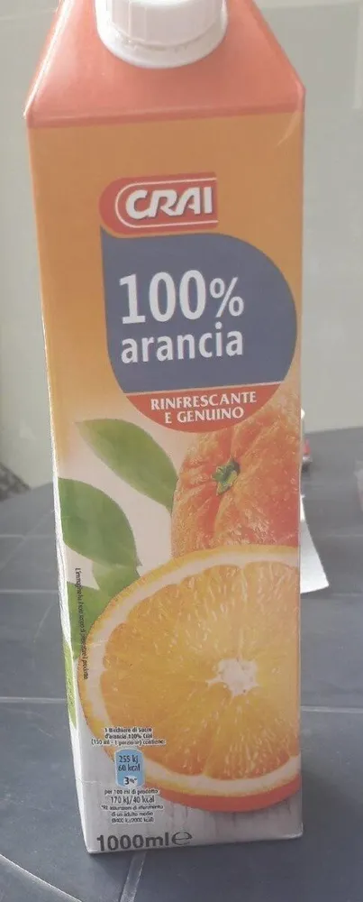 Succo d'arancia 100% Crai