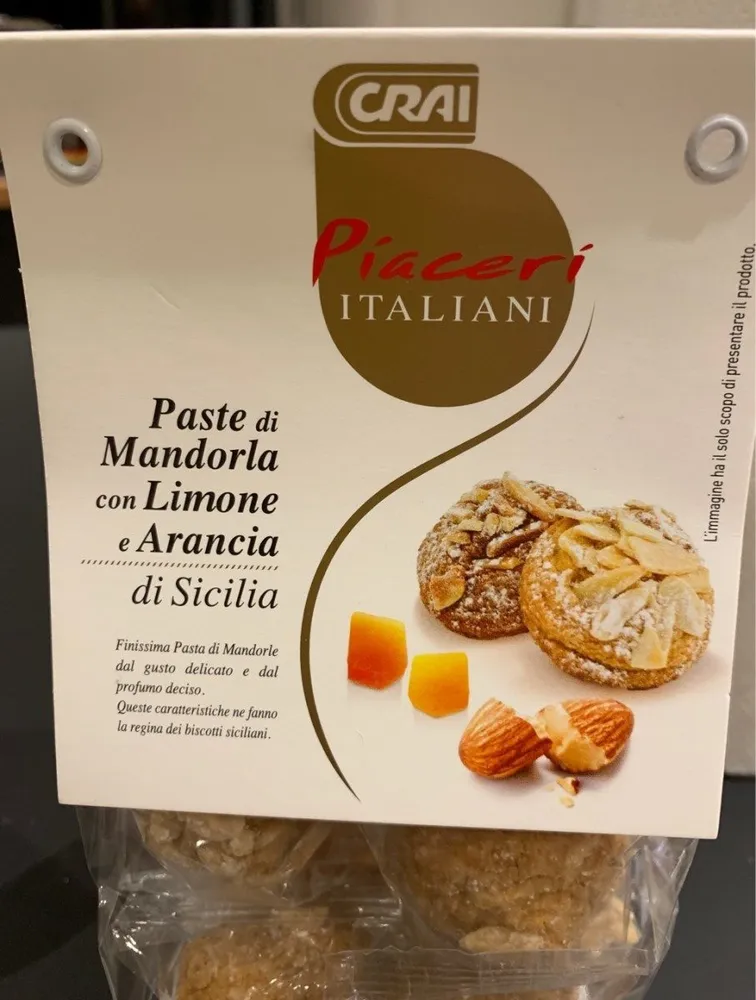 Paste di mandorla con limone e arancis