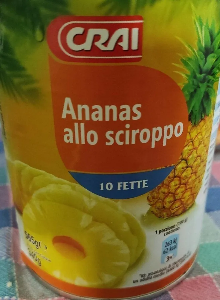 Ananas allo sciroppo