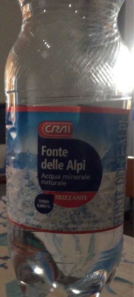 Acqua minerale frizzante