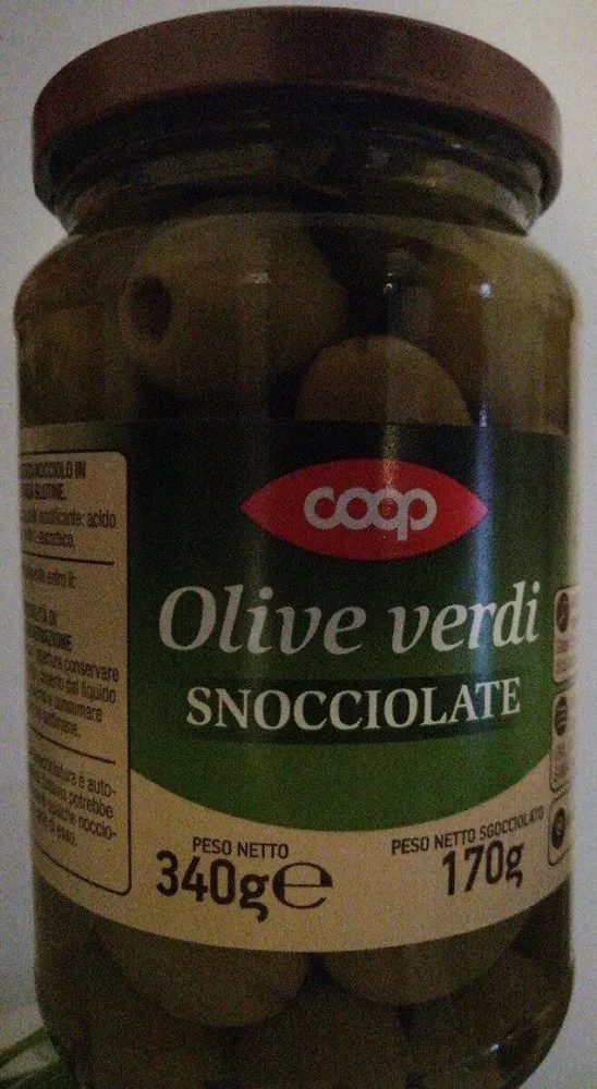 Olive verdi snocciolate