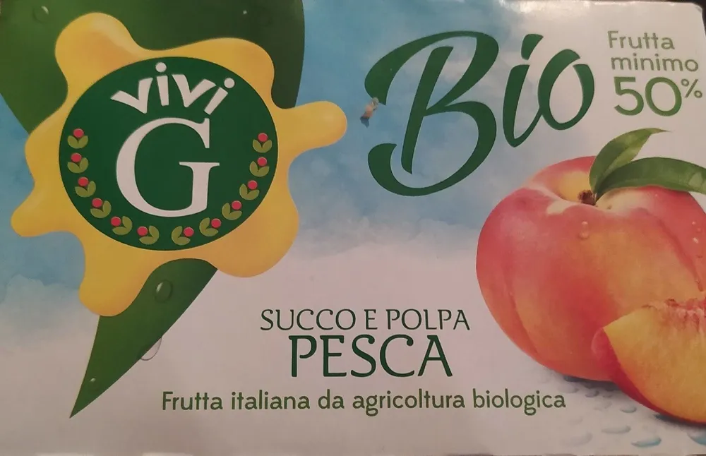 Succo e polpa pesca