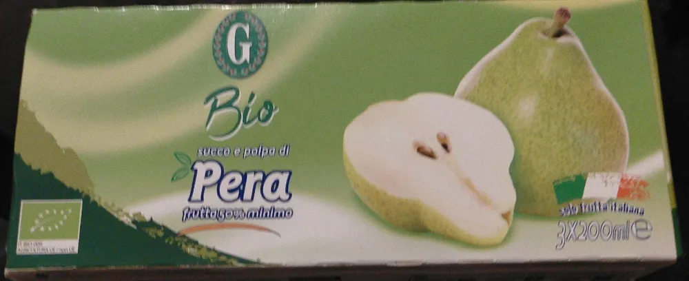 Succo e polpa di pera