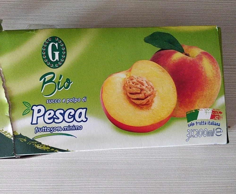 Succo e polpa di pesca