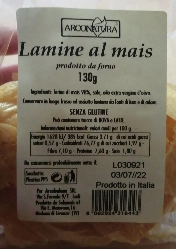 Lamine al mais