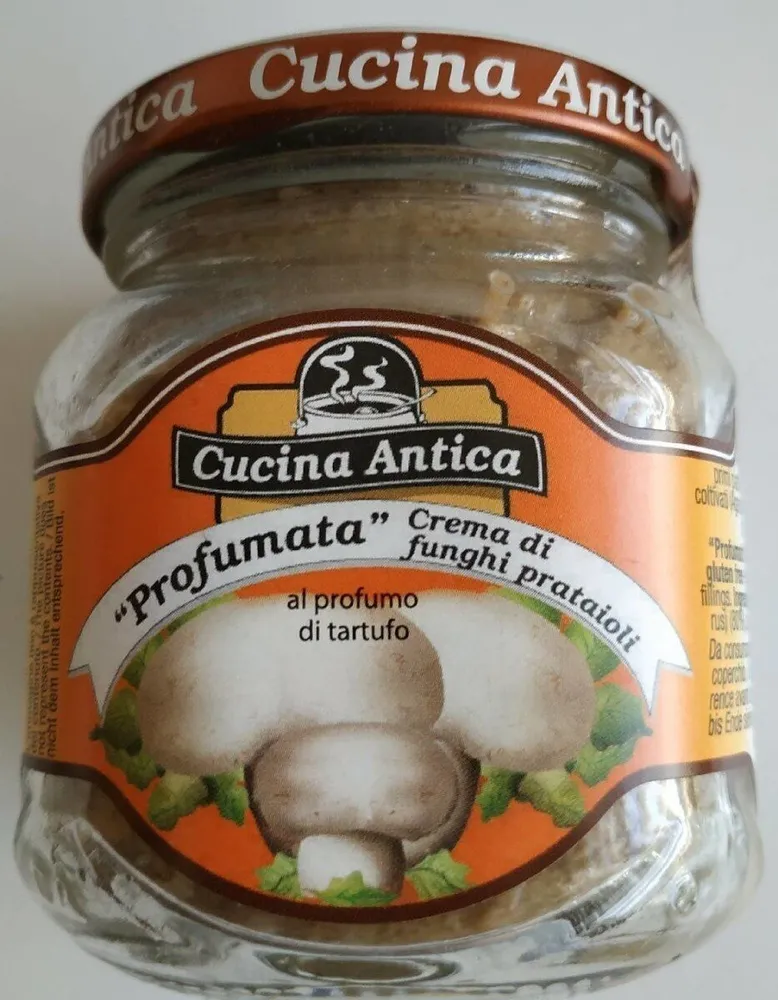 Crema de champiñones al perfume de trufa
