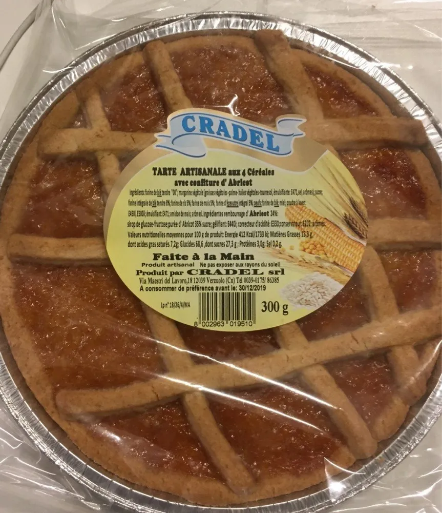 Tarte artisanale aux 4 céréales