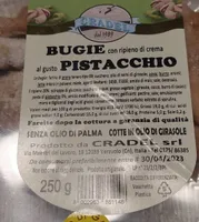 Bugie con ripieno di pistacchio