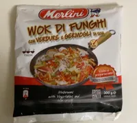 Wok di funghi con verdure e germogli di soia