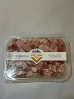 Dés de pancetta carbonara