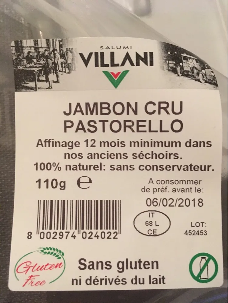 Jambon cru Pastorello