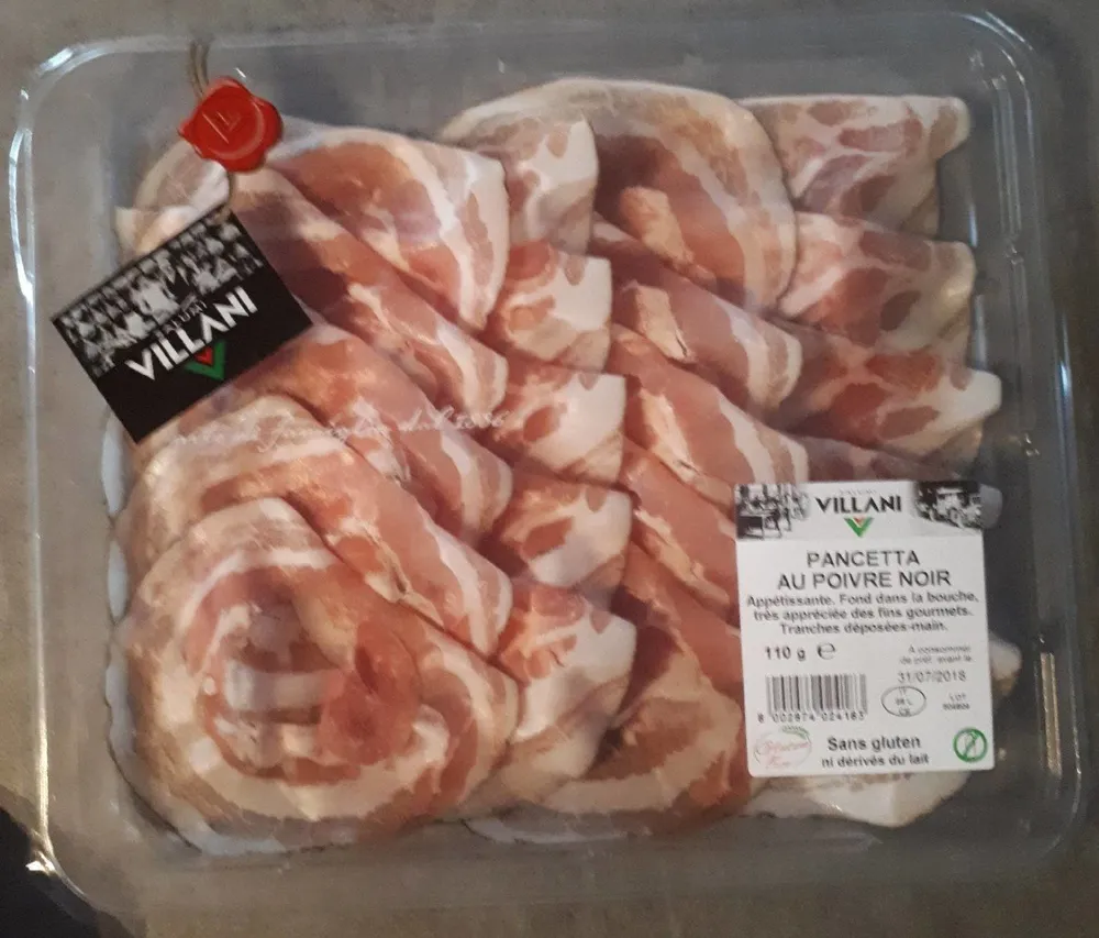 Pancetta au poivre noir