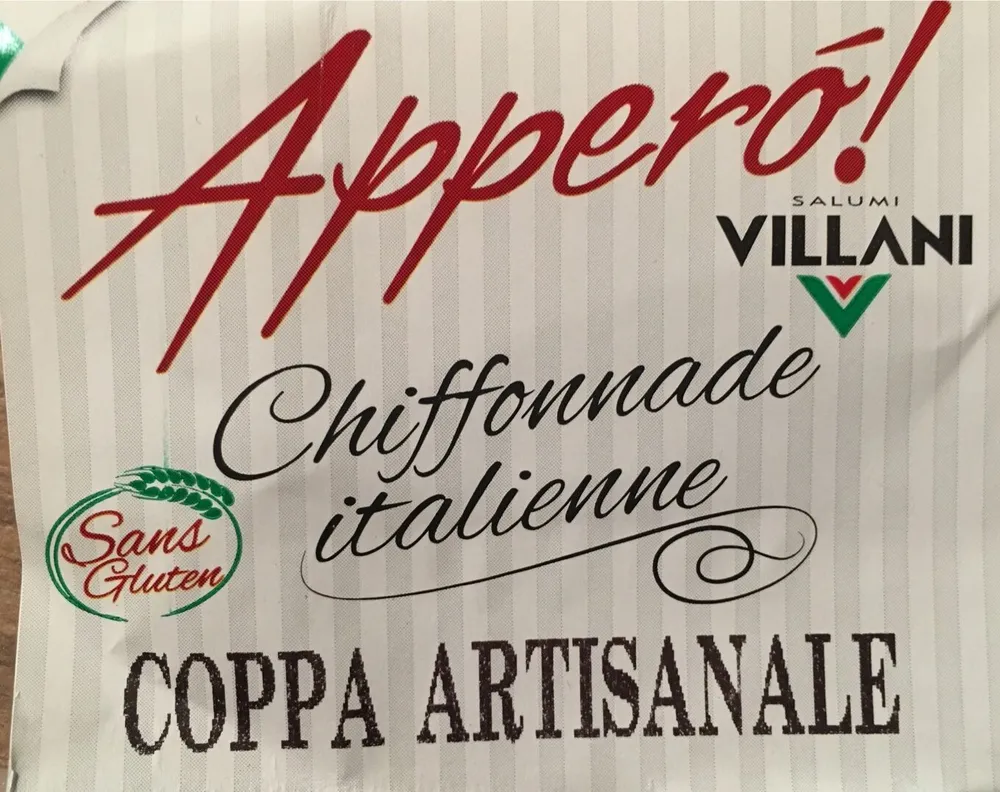 coppa artisanale chiffonnade