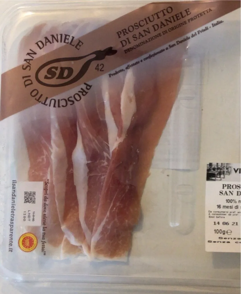 Prosciutto di san daniele D.O.P.