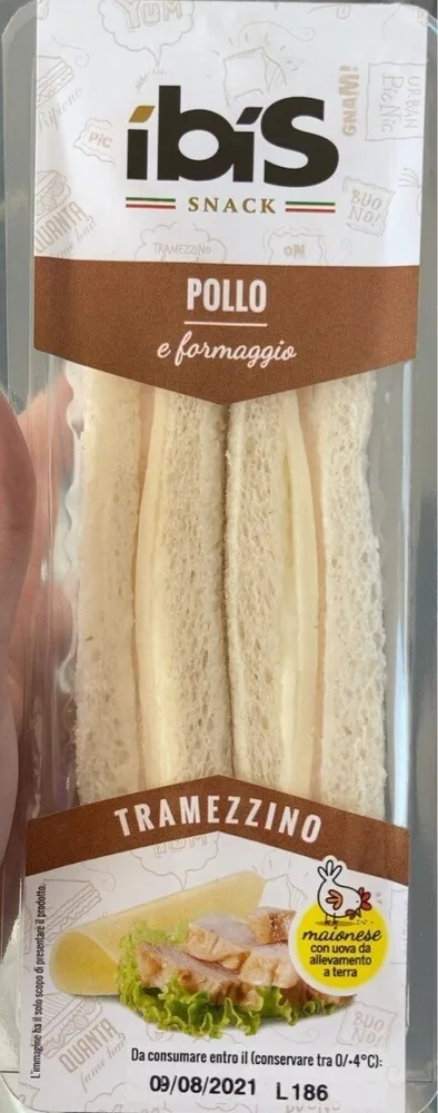 tramezzino pollo e formaggio