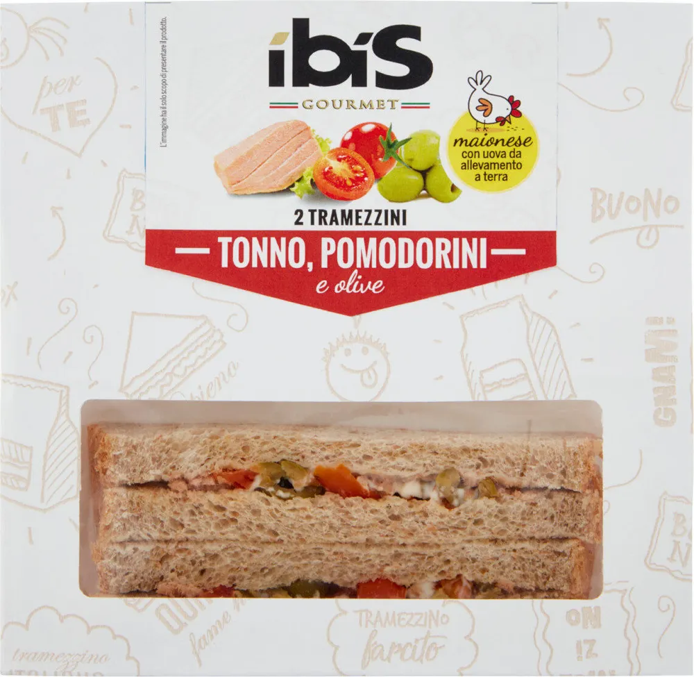 Gourmet tramezzini tonno pomodorini e olive