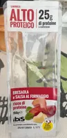Sandwich bresaola e salsa al formaggio
