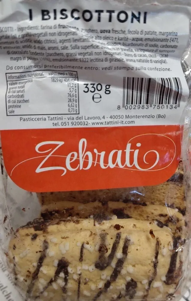 Biscottoni zebrati